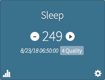Screenshot of Sleep tally